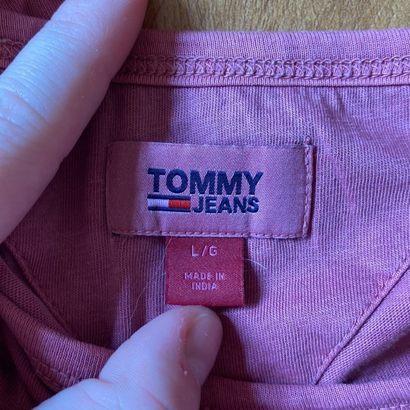 Tommy Jeans vintage style cropped long sleeve size L - Picture 3 of 6